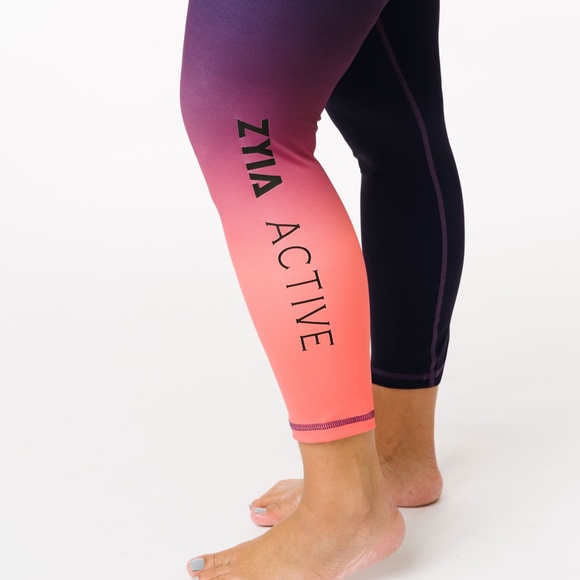 Purple Zia Ombre light n tight hi rise leggings - Picture 3 of 10
